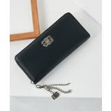 ブラック | GYDA(ジェイダ)ラウンドファスナー長財布 GY-W341 | ELGAES
