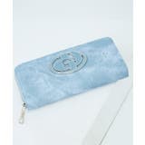 ブルー | GYDA(ジェイダ)ラウンドファスナー長財布 GY-W421 ビッグメタル | ELGAES