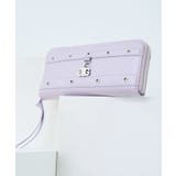パープル | GYDA(ジェイダ)ラウンドファスナー長財布 GY-W431 ダブルベルト | ELGAES