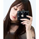 ブラック | GYDA(ジェイダ)口金ミニ財布 GY-W432 ダブルベルト | ELGAES