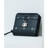 ブラック | GYDA(ジェイダ)ラウンドファスナー二つ折り財布 GY W433 | ELGAES