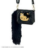 ブラック | ハローキティ しっぽファー付きミニウォレットショルダー | ELGAES