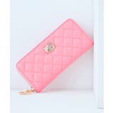 ピンク | HELLO KITTY(ハローキティ) ラウンドファスナー長財布 | ELGAES