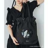 ブラック | サンリオキャラクターズ クロミ 巾着トートバッグ A4 KU-461 | ELGAES