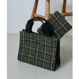 グリーン | MURUA(ムルーア)ポーチ付きウールミニトート MR-B1271 | ELGAES