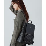 ブラック | MURUA(ムルーア)薄マチスクエアリュック MR-B1376 | ELGAES