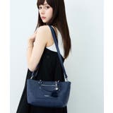 ネイビー | MURUA(ムルーア)2WAYハンドバッグ MR-B1415 エンボスシリーズ | ELGAES