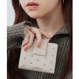 ベージュ | MURUA(ムルーア)二つ折りミニ財布 MR-W1373 | ELGAES