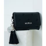 ブラック | MURUA(ムルーア)仕切り付き名刺入れ MR-W1413 エンボスシリーズ | ELGAES