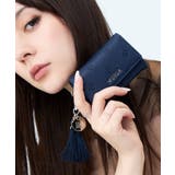 ネイビー | MURUA(ムルーア)仕切り付き名刺入れ MR-W1413 エンボスシリーズ | ELGAES