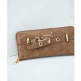 ブラウン | MURUA(ムルーア)ラウンドファスナー長財布 MR W1421 | ELGAES