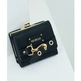 ブラック | MURUA(ムルーア)口金ミニ財布 MR-W1422 ベルトシリーズ | ELGAES