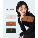 MURUA(ムルーア)ラウンドファスナー長財布 MR-W1441 ロゴプレート | ELGAES | 詳細画像1 