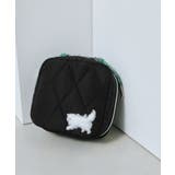 ブラック | PAUL&JOE ACCESSOIRES スクエアポーチ PJA-P1091 | ELGAES