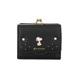 ブラック | スヌーピー.パールシリーズ 口金ミニ財布 | ELGAES