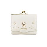 パールホワイト | スヌーピー.パールシリーズ 口金ミニ財布 | ELGAES
