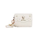 パールホワイト | スヌーピー パールシリーズ リール付パスケース | ELGAES