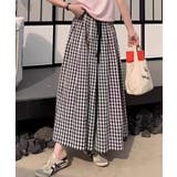 チェックリラックスガウチョパンツ | ENAF | 詳細画像5