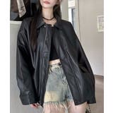 ビックシルエットフェイクレザージャケット | ENAF | 詳細画像2 