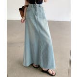 デニムフレアスカート | ENAF | 詳細画像7