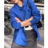ブルー | オーバーサイズカラーシャツ | ENAF