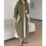カーキ | マルチシャツワンピース | ENAF