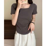 美シルエットスクエアネックフィットT | ENAF | 詳細画像12 
