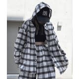 Loose Check Hoodie Shirt | ENAF | 詳細画像1 
