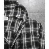 Loose Check Hoodie Shirt | ENAF | 詳細画像21 