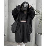 ブラック | Out Stitch Over Zip Parka | ENAF