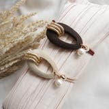 スエードリングパールヘアゴム | enjoueel | 詳細画像1