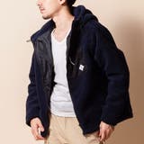 ネイビー | シープボアジャケット メンズ ボア | ENJOUEMEN