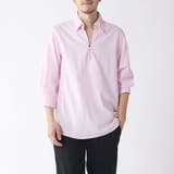 ピンク | リネン7分袖カプリシャツ カプリシャツ メンズ | ENJOUEMEN