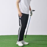 ブラック×ホワイト | 【STELLA77GOLF】ポンチロングゴルフパンツ | ENJOUEMEN