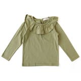 カーキ | \フリル衿Tシャツ キッズ 女の子 | ever closet