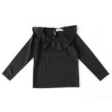 ブラック | \フリル衿Tシャツ キッズ 女の子 | ever closet