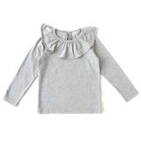 グレー | \フリル衿Tシャツ キッズ 女の子 | ever closet