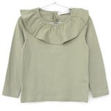 モスグリーン | \フリル衿Tシャツ キッズ 女の子 | ever closet
