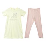 ホワイト×マットピンク | パジャマ 上下セット キッズ | ever closet