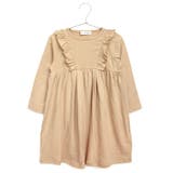 ベージュ | \もっちり肌感のフリルワンピース キッズ 女の子 | ever closet