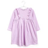 ラベンダー | \もっちり肌感のフリルワンピース キッズ 女の子 | ever closet