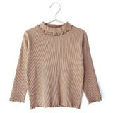 B.ブラウン | \キッズ部門1位獲得リブTOPS キッズ 長袖tシャツ | ever closet