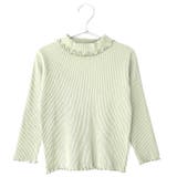 B.アッシュグリーン | \キッズ部門1位獲得リブTOPS キッズ 長袖tシャツ | ever closet