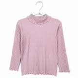 B.ピンク | \キッズ部門1位獲得リブTOPS キッズ 長袖tシャツ | ever closet