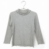 B.グレー | \キッズ部門1位獲得リブTOPS キッズ 長袖tシャツ | ever closet