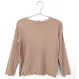 A.ブラウン | \キッズ部門1位獲得リブTOPS キッズ 長袖tシャツ | ever closet