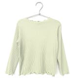 A.アッシュグリーン | \キッズ部門1位獲得リブTOPS キッズ 長袖tシャツ | ever closet