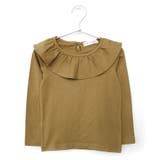 ブラウン | \フリル衿Tシャツ キッズ 女の子 | ever closet
