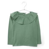 マットグリーン | \フリル衿Tシャツ キッズ 女の子 | ever closet