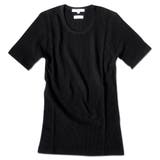ブラック | 日本製 ワッフル Tシャツ | EVERSOUL